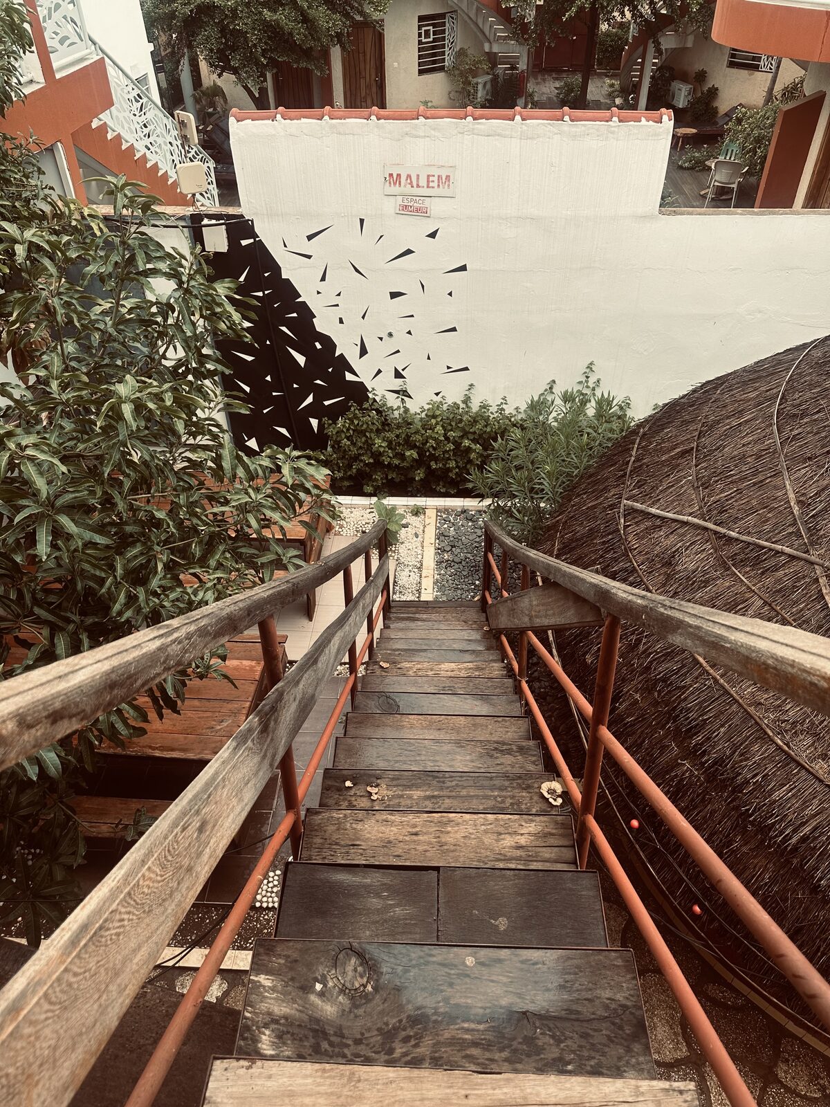 Escalier d'accès à la terrasse